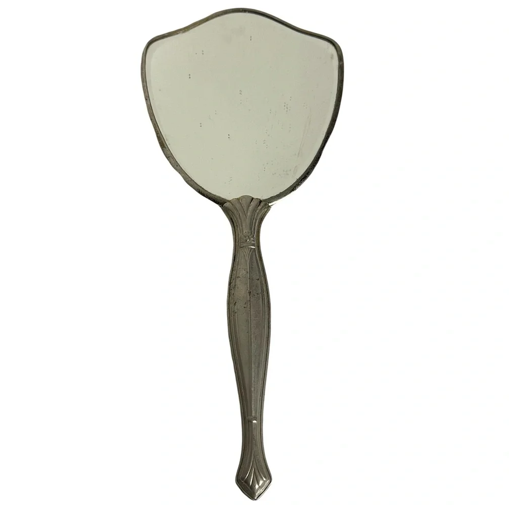 Vintage Elegant Silver Vanity Mirror